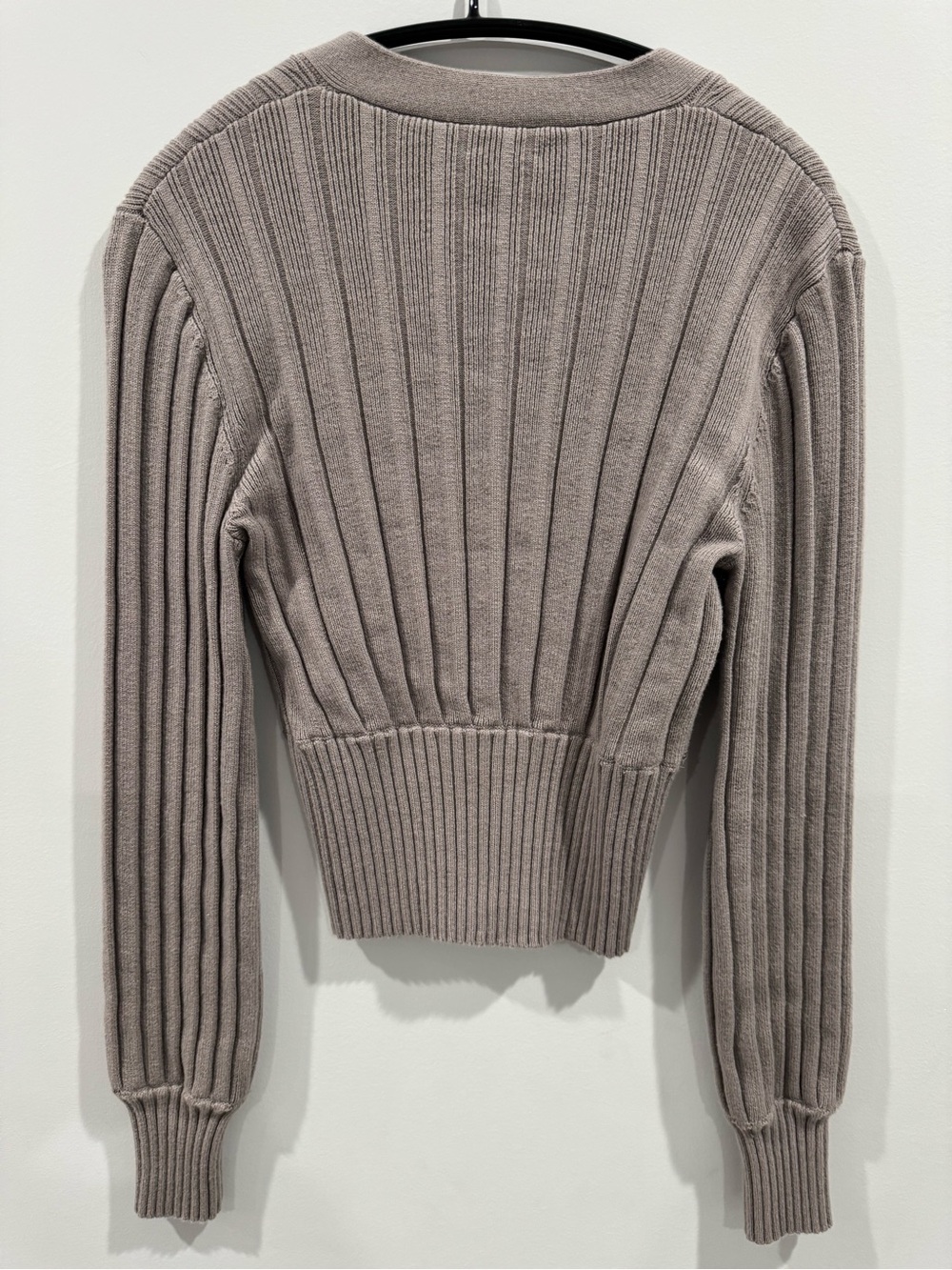 Wilfred Free Plunge Front Cardigan (Aritzia) - Taupe - Picture 2 of 3